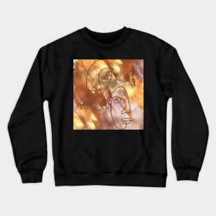 abstract art woman&man Crewneck Sweatshirt